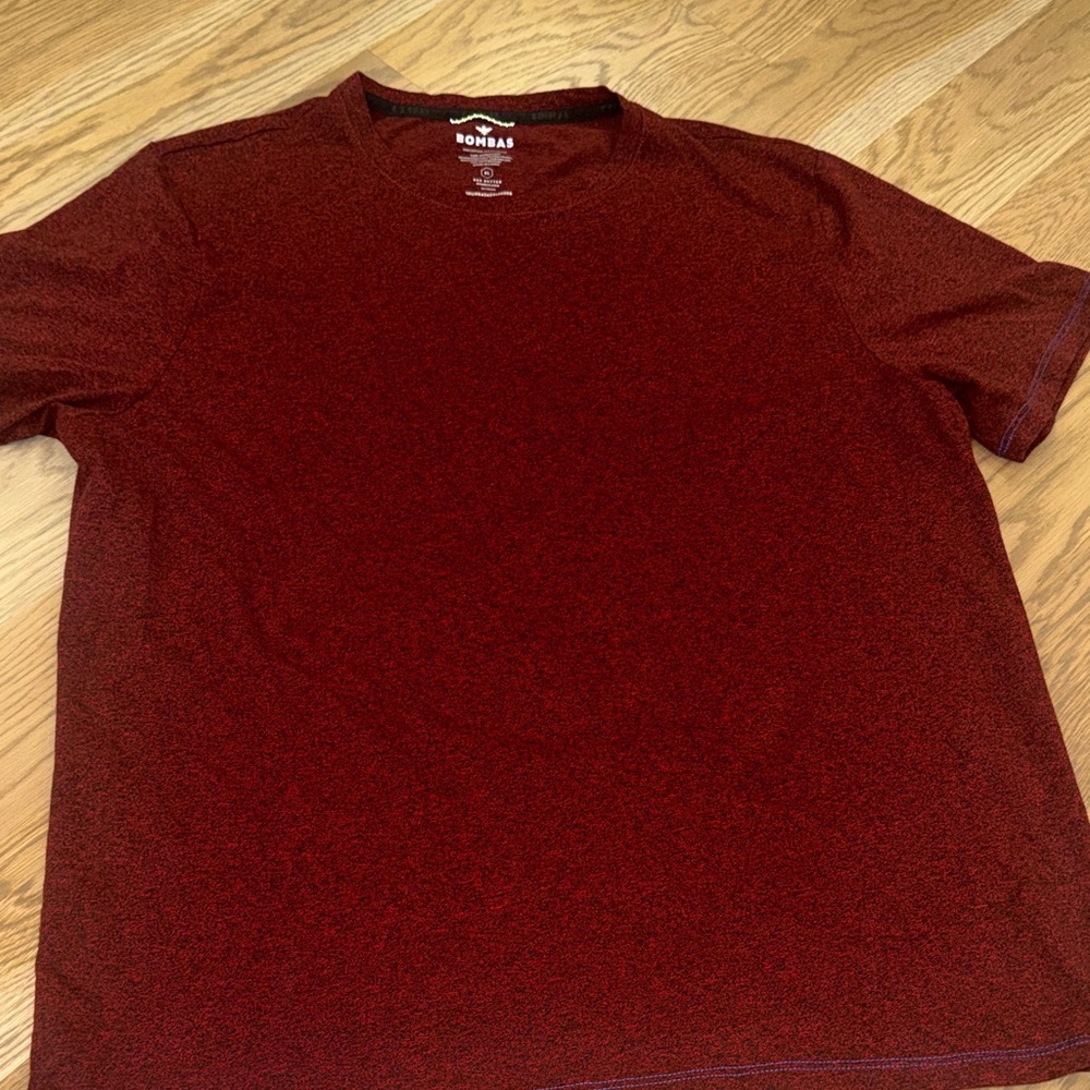 Bombas Men's Deep Red Short Sleeve Tee